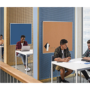 Prikbord perskurk met aluminium lijst. Verkrijgbaar in 6 standaard formaten