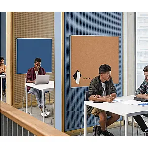 Prikbord perskurk met aluminium lijst. Verkrijgbaar in 6 standaard formaten