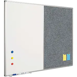 Combiborden , whiteboard en prikbord in één oplossing